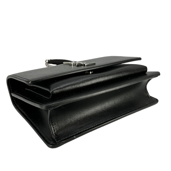 SAINT LAURENT Calfskin Monogram Sunset Mini Chain Wallet Bag - Picture 4 of 7